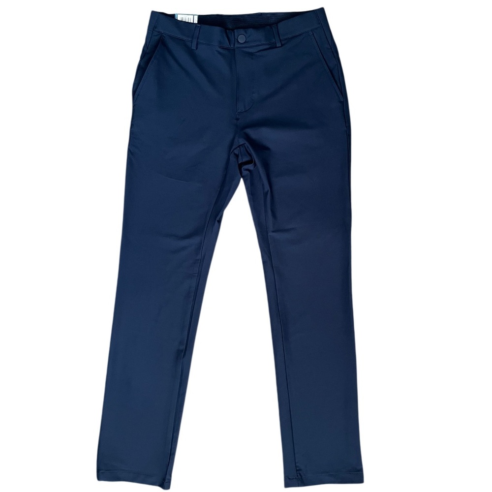 NWT Greg Norman Microfiber Yarn Stretch Fabric Midweight Chino Pant Blue - Picture 5 of 11